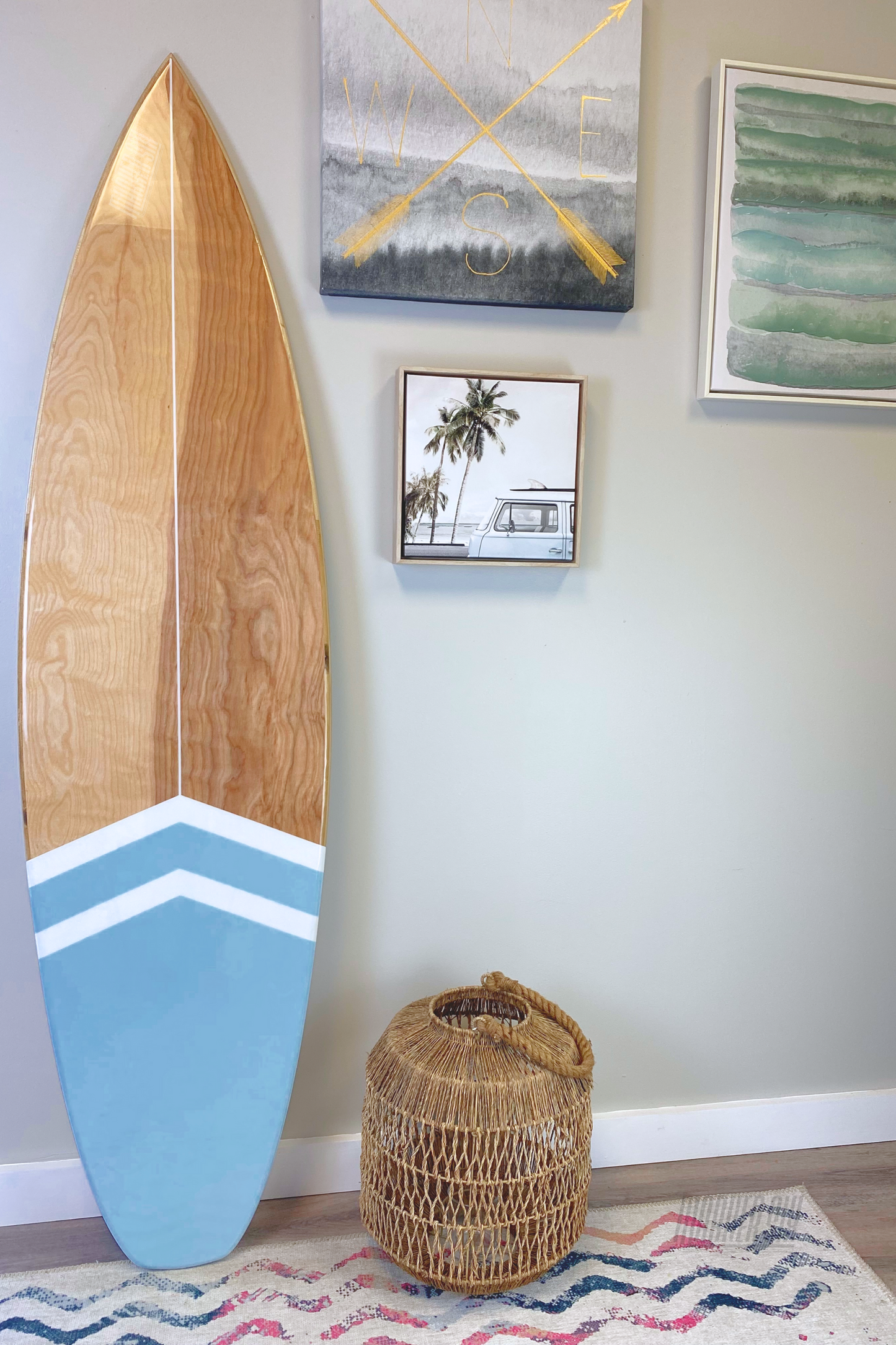 The Local Surfboard Wall Hanger