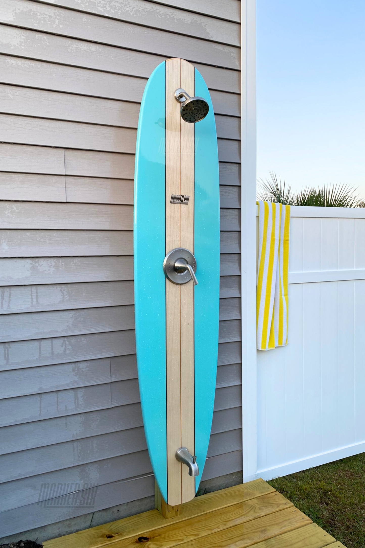 Surfboard Outdoor Shower