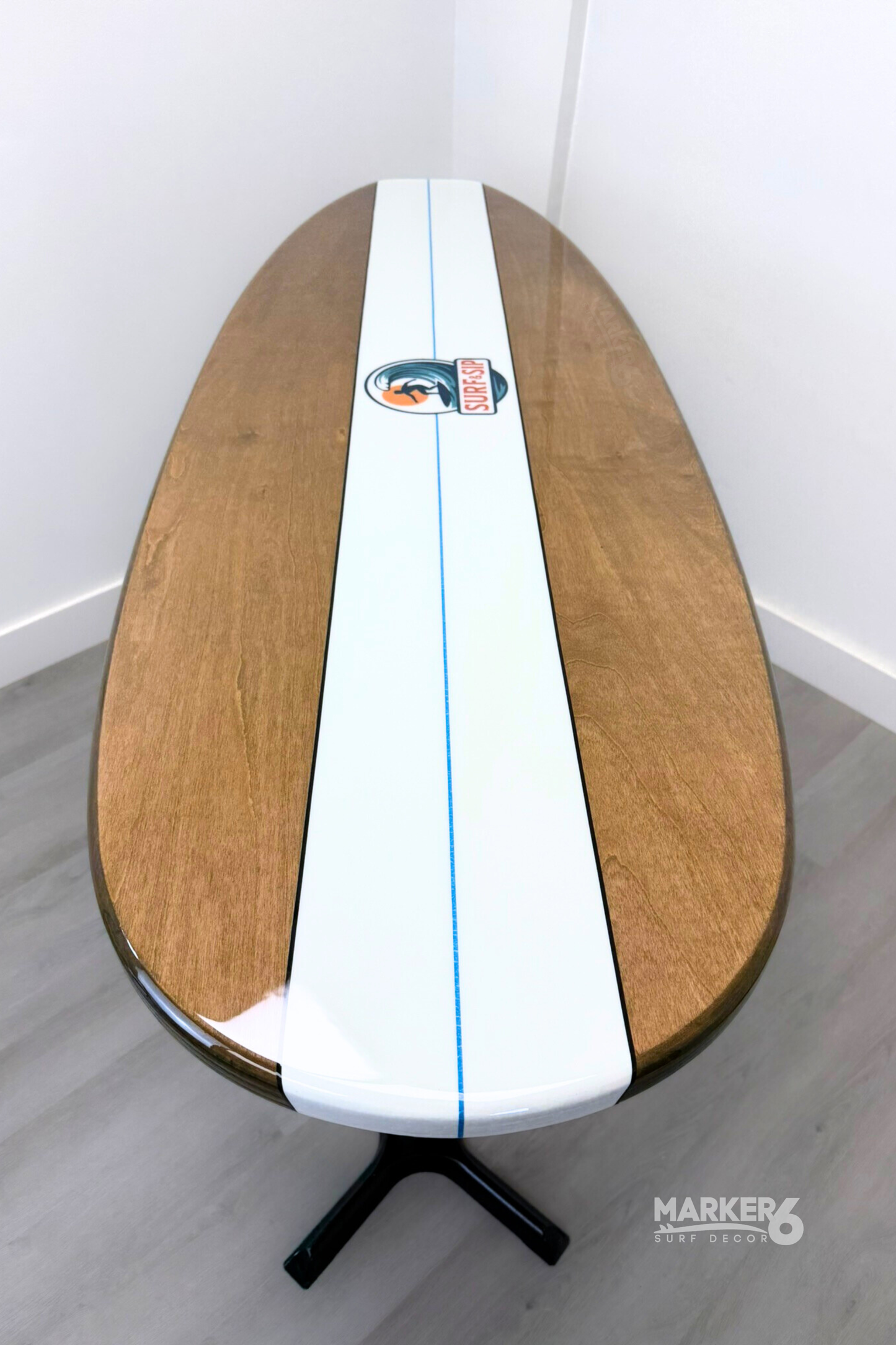 The Drifty Padillac Surfboard Bar Top