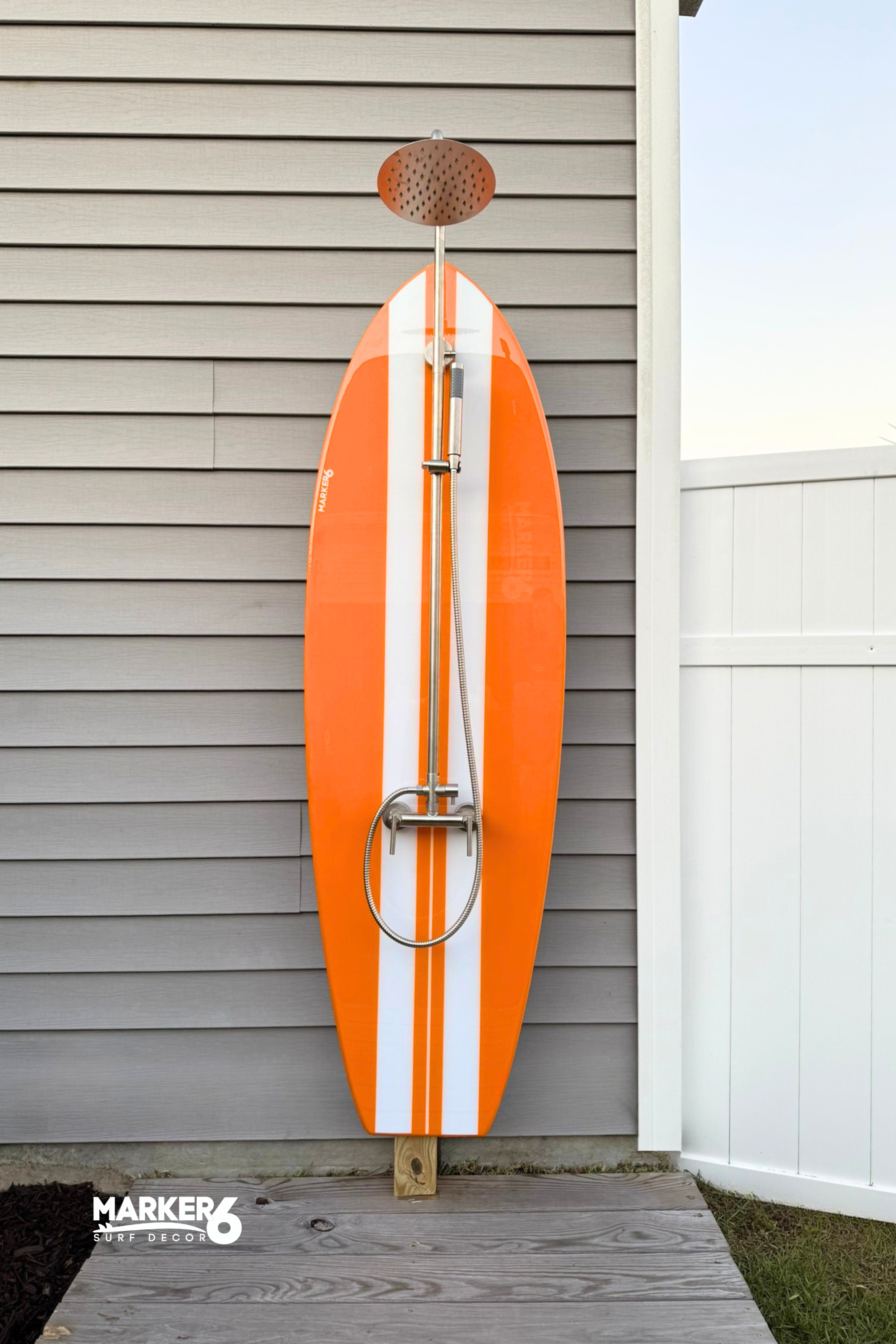 Shortboard PVC Surfboard Outdoor Shower – Marker Six