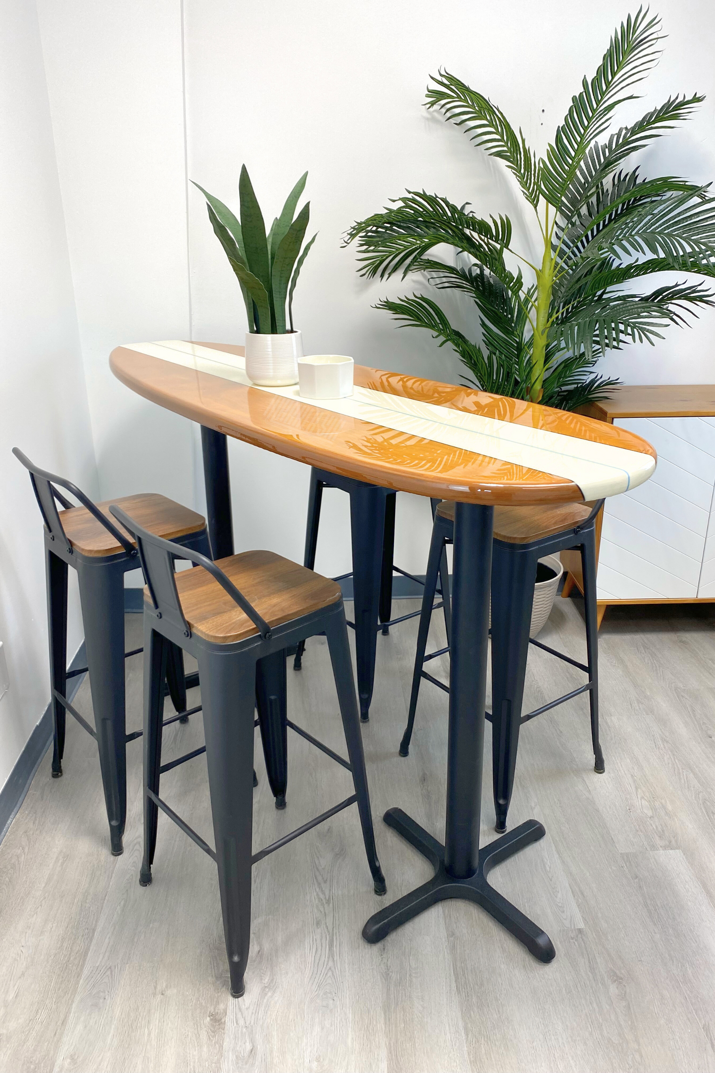 The Padillac Surfboard Bar Top