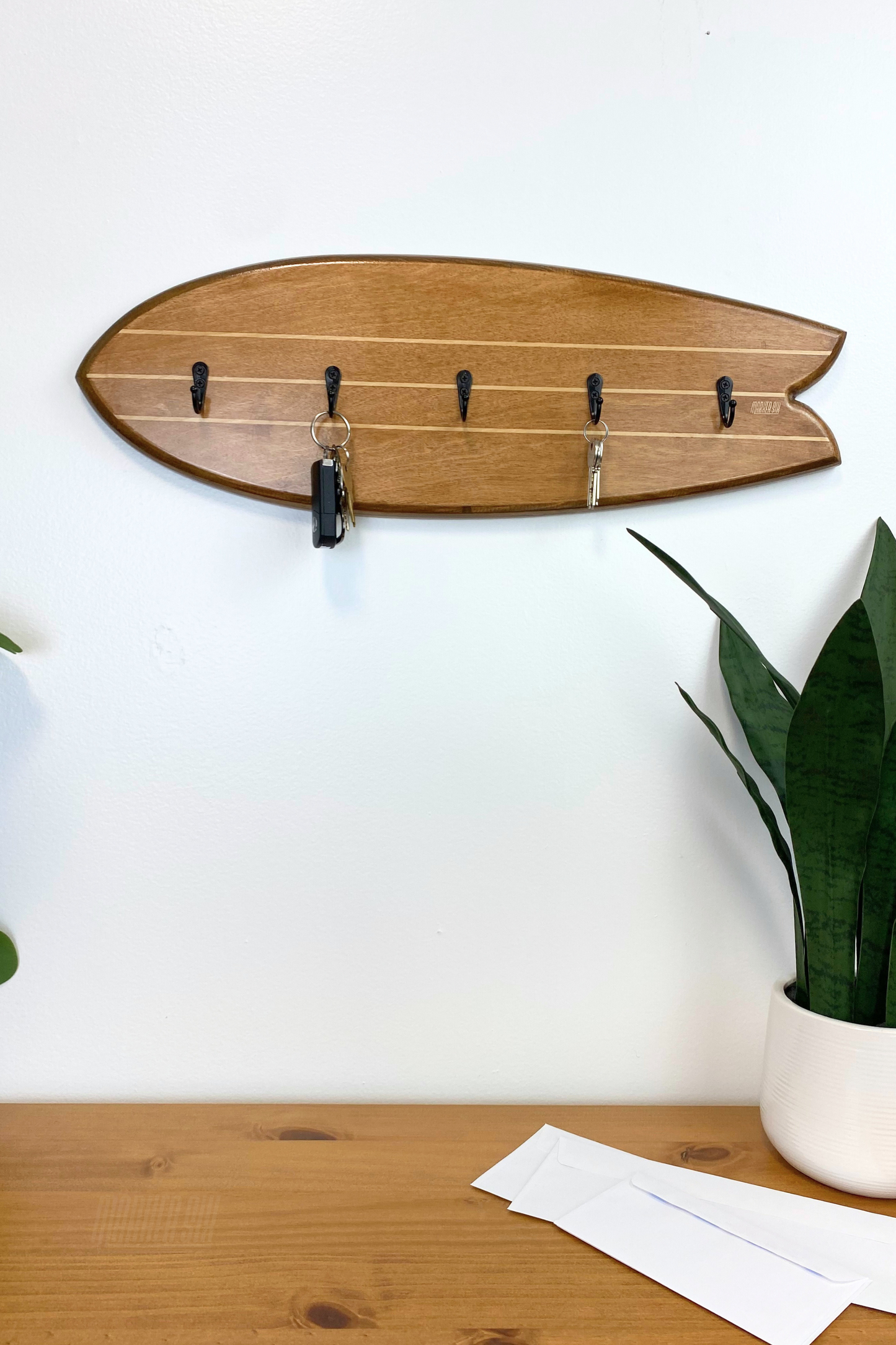 Stained Fish Surfboard Key Holder