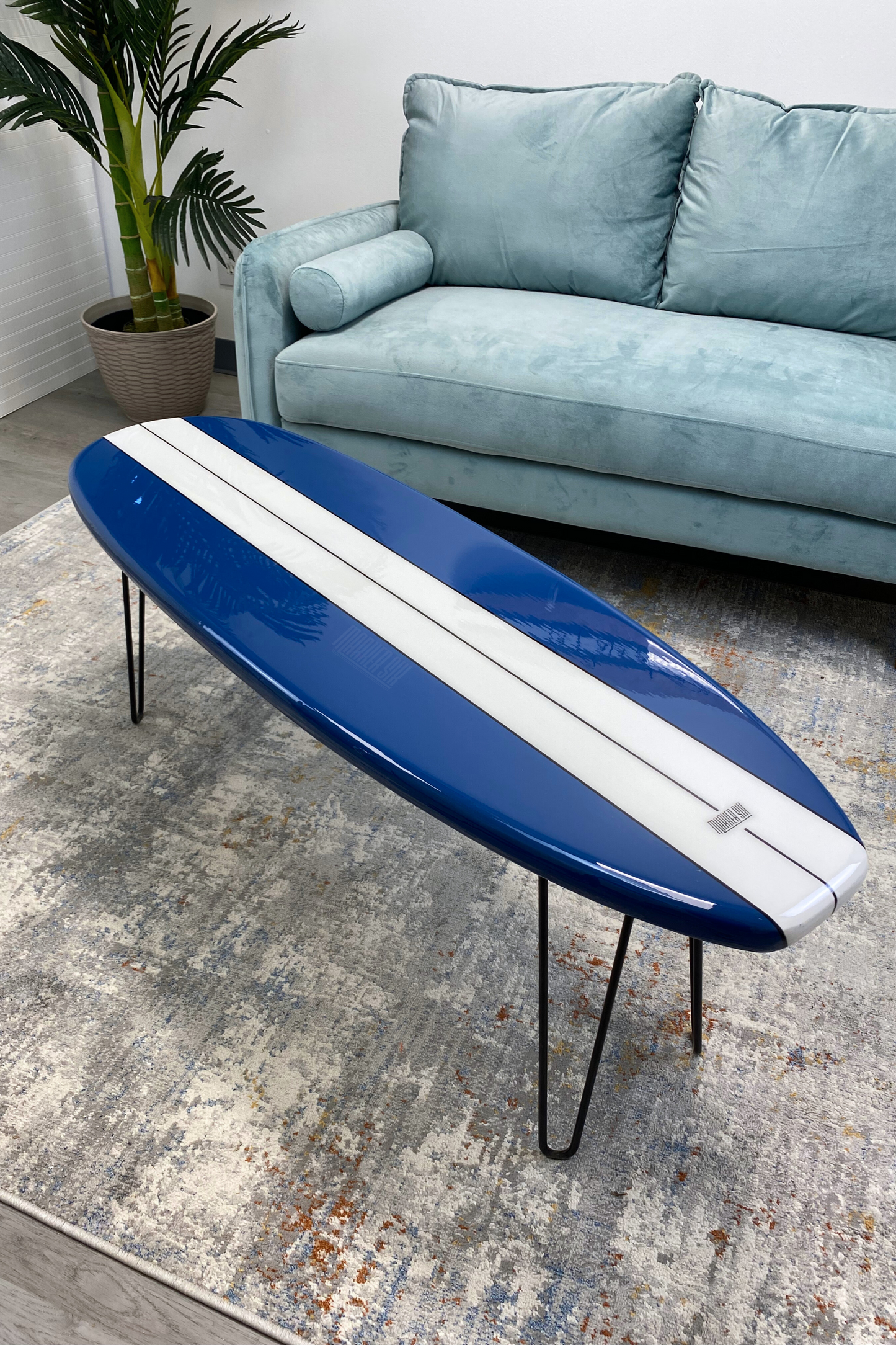 The Nags Head Classic Surfboard Coffee Table Color Options