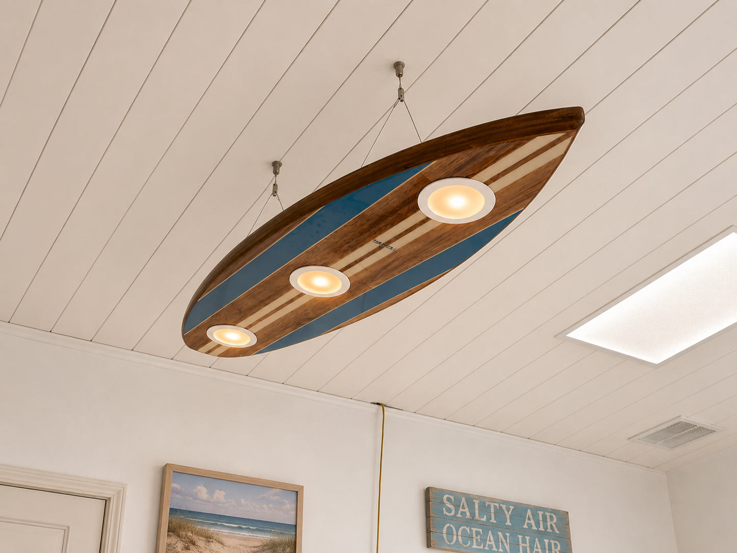 Surfboard Ceiling Light