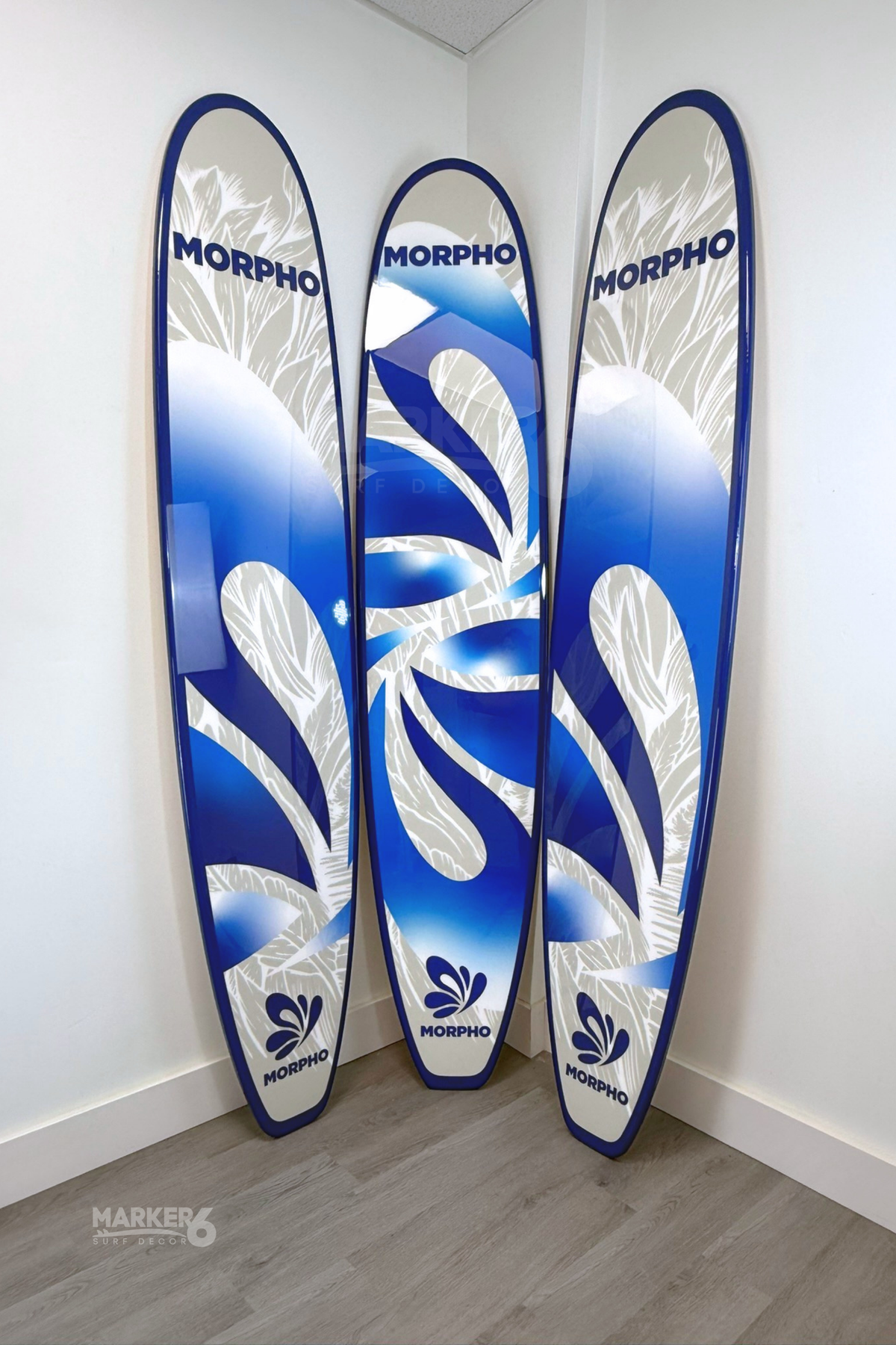 Custom Wrapped Longboard Surfboard for Branding