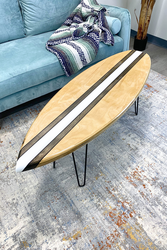 The Birch Biscuit Surfboard Coffee Table