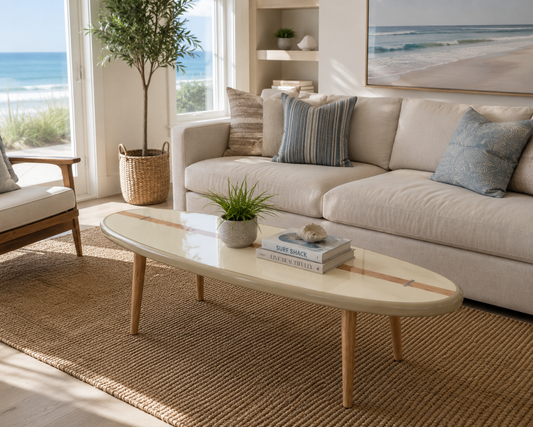 The Cove Surfboard Coffee Table