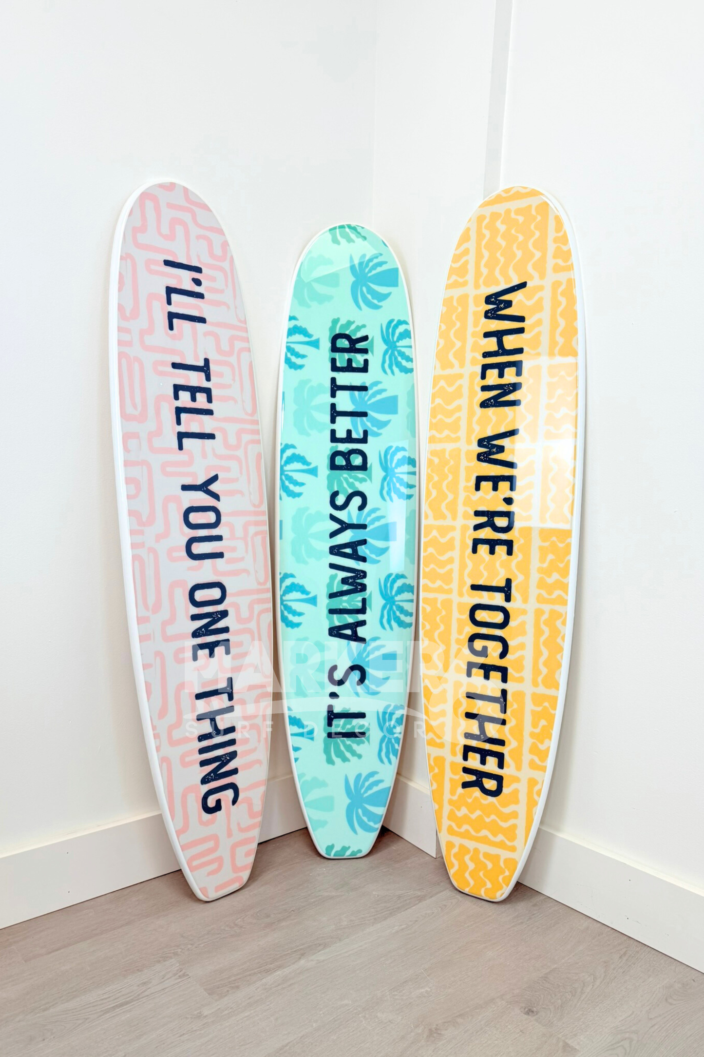 Custom Wrapped Longboard Surfboard for Branding