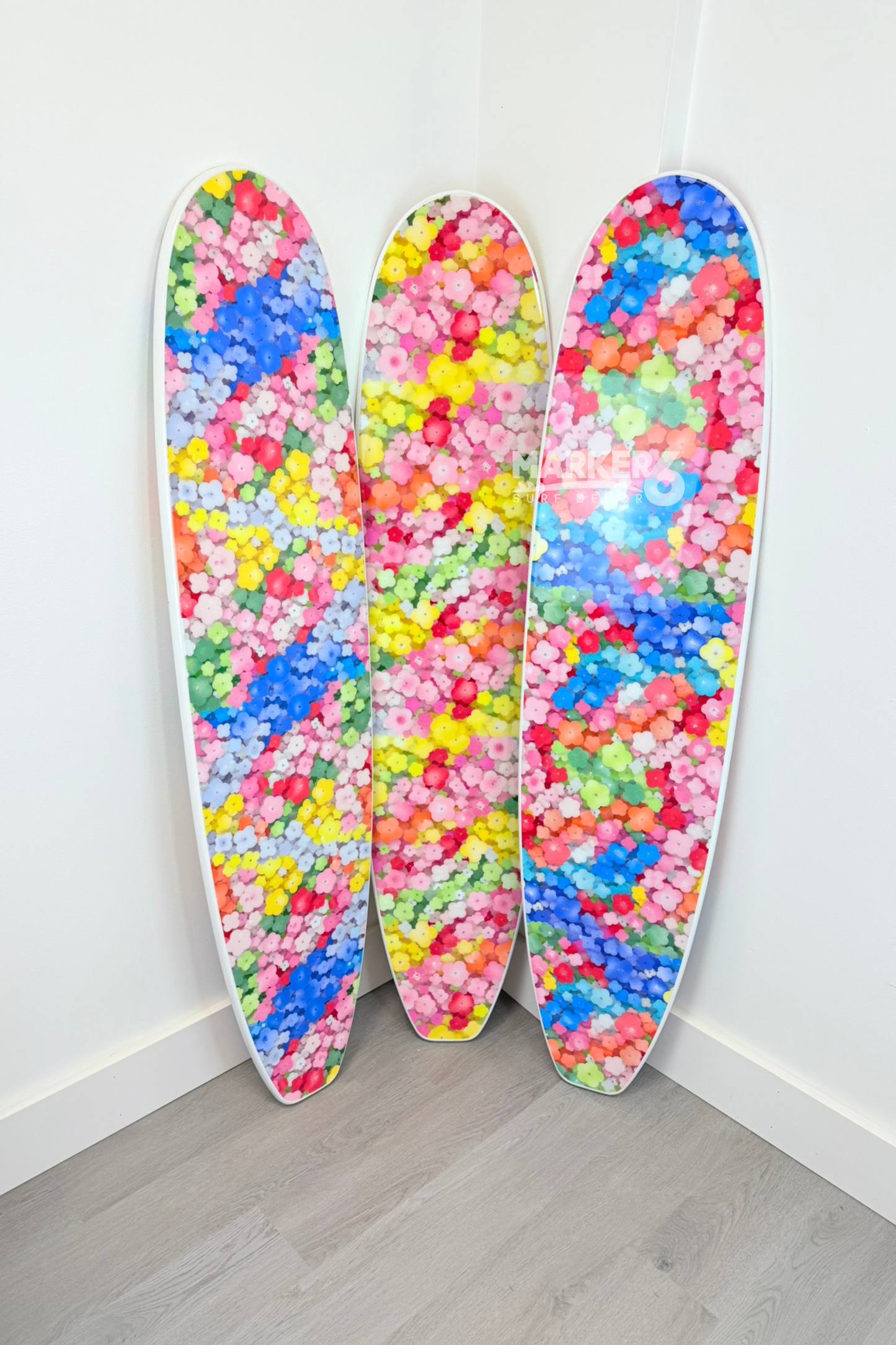 Custom Wrapped Longboard Surfboard for Branding