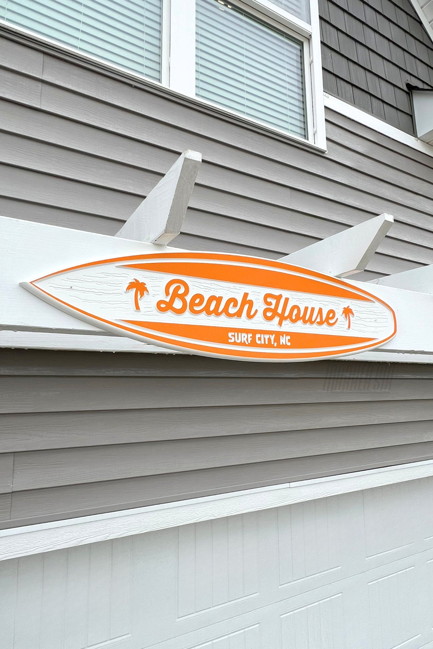 The Sandbar Custom Outdoor Shortboard Surfboard Beach House Sign