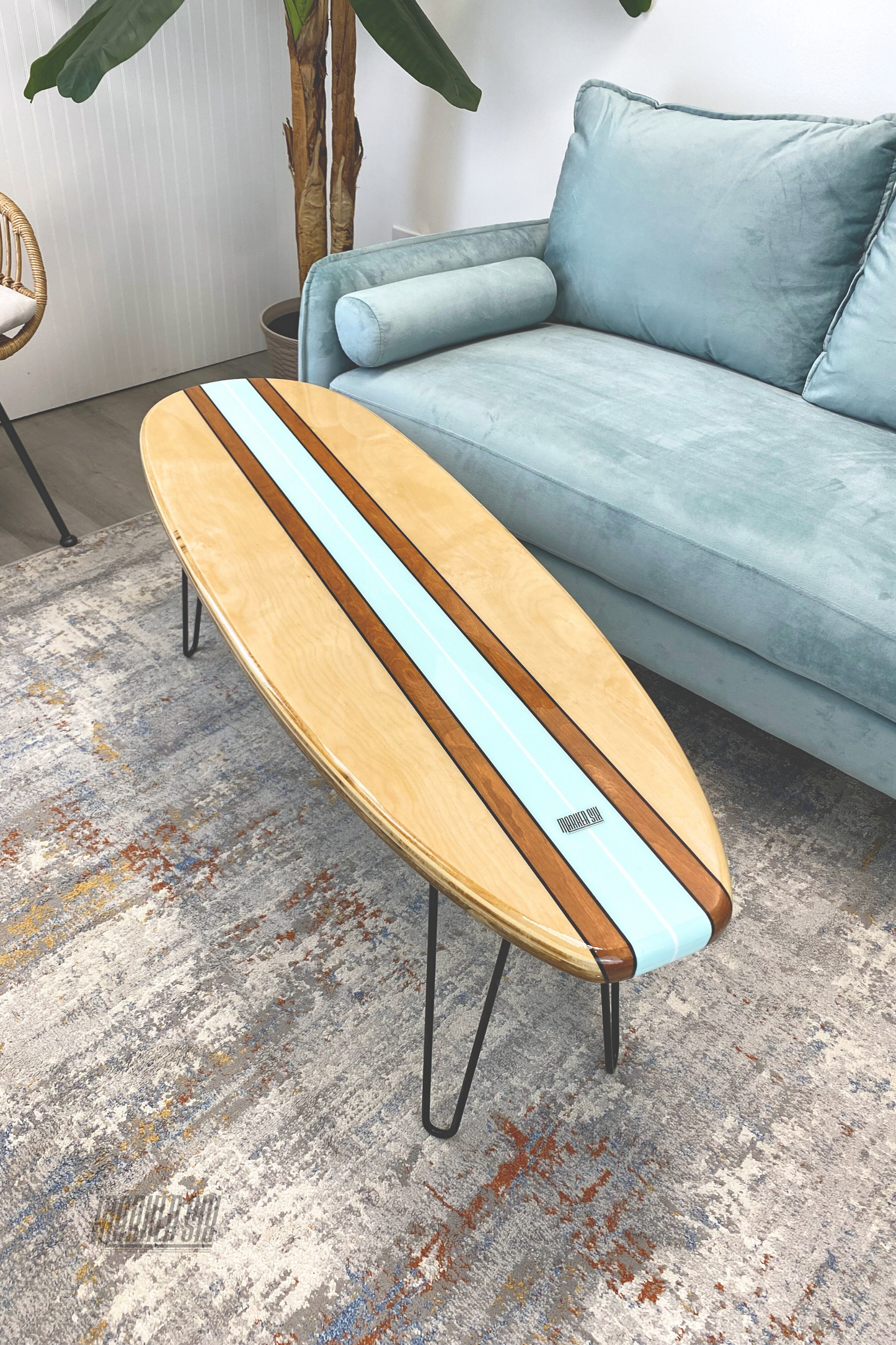 The Sally Surfboard Coffee Table