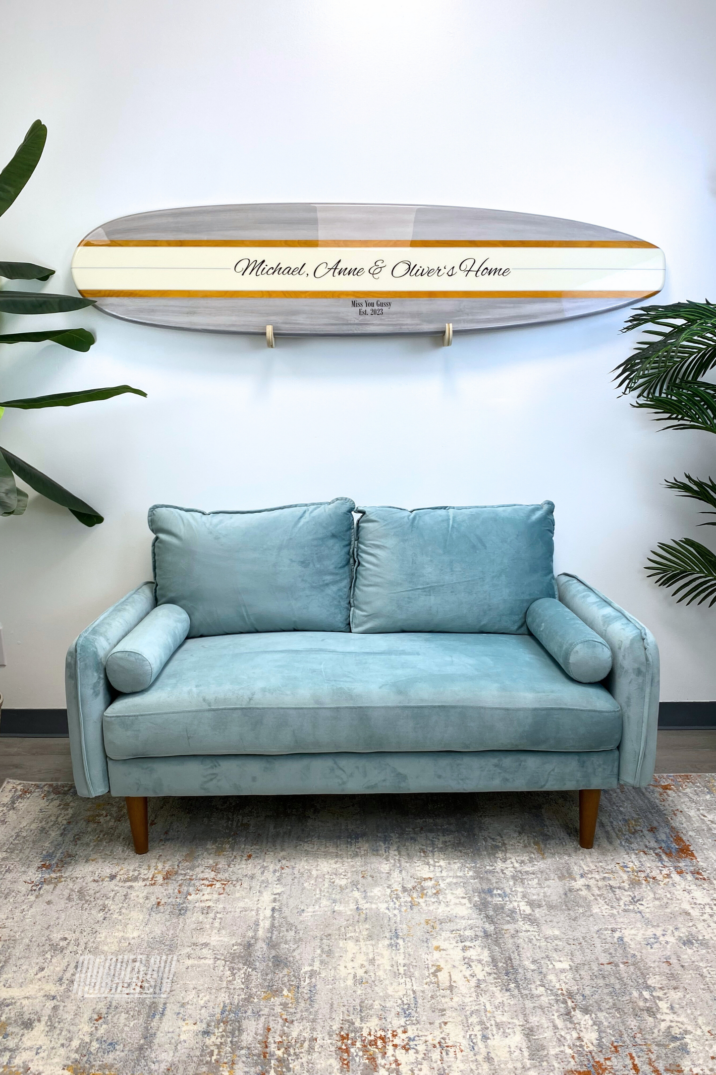 The Weathered Classic Surfboard Wall Art