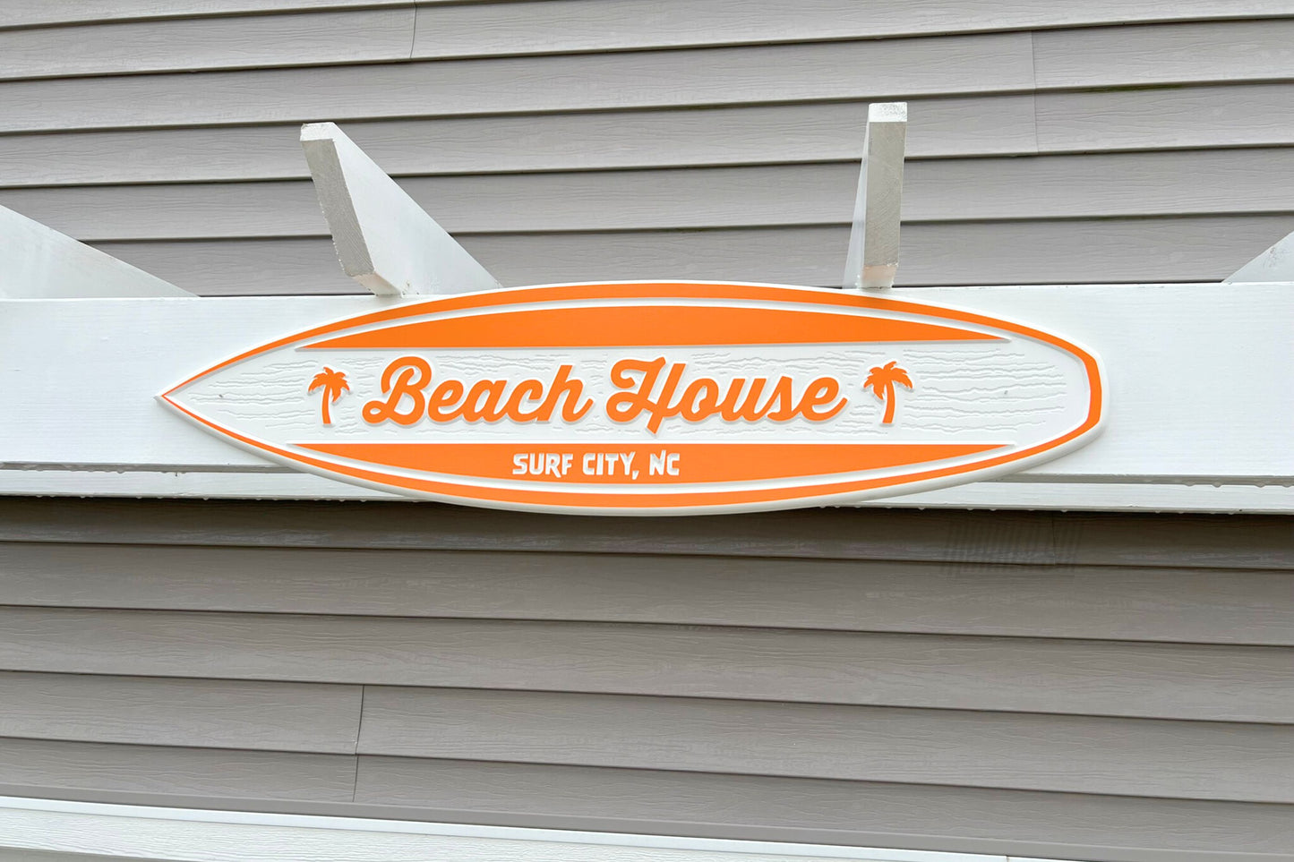 The Sandbar Custom Outdoor Shortboard Surfboard Beach House Sign