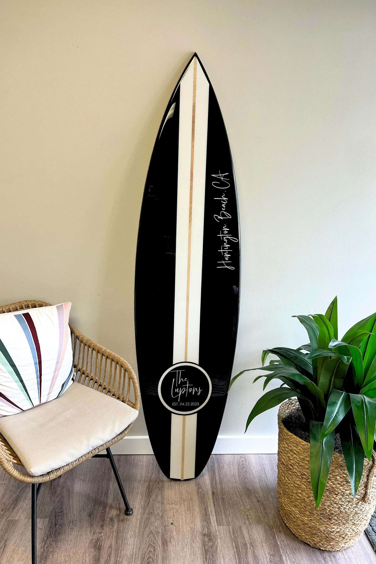 The Huntington Surfboard Wall Art