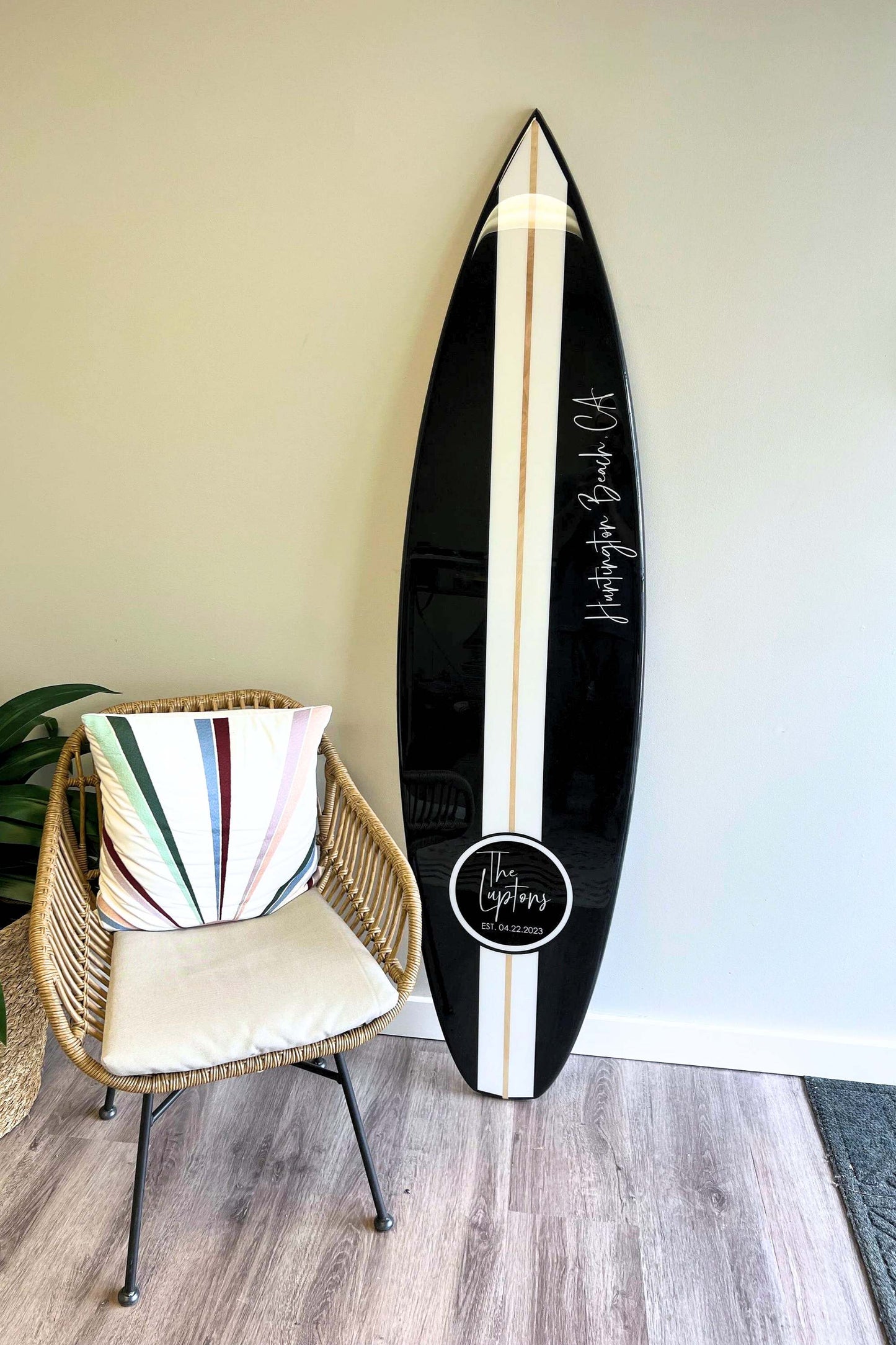 The Huntington Surfboard Wall Art