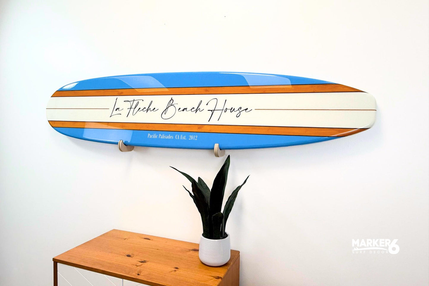 The Classic Outdoor PVC Surfboard Sign