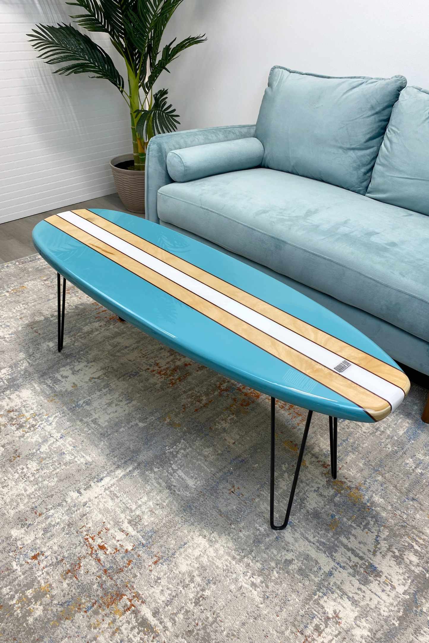The King Tide Surfboard Coffee Table
