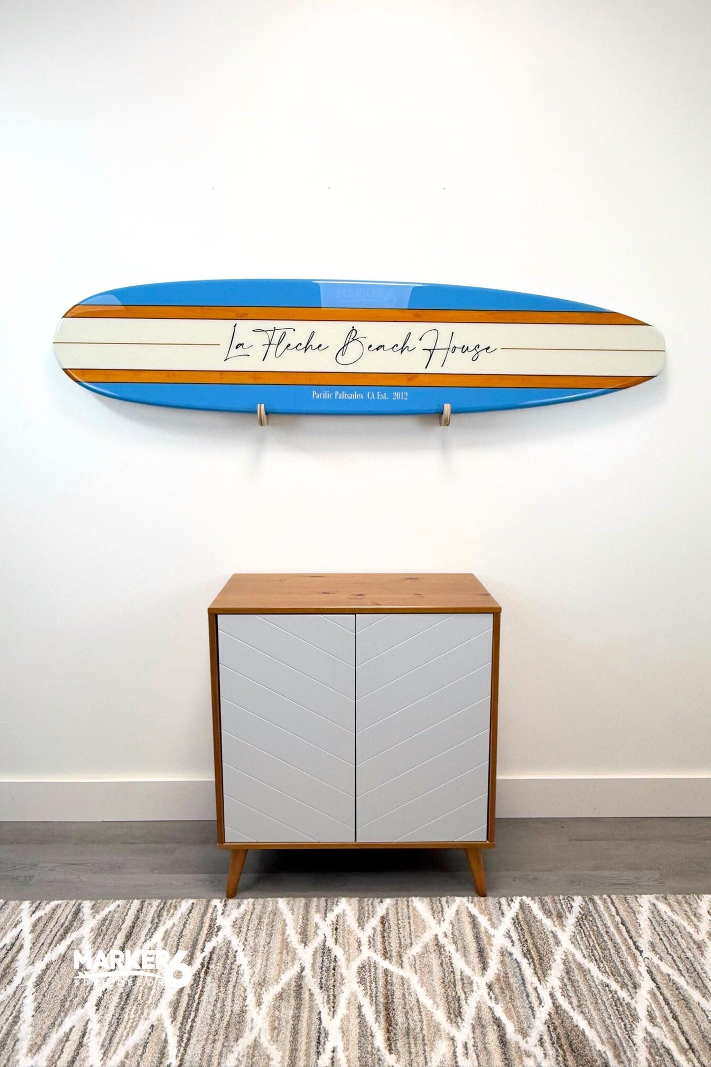 The Classic Outdoor PVC Surfboard Sign
