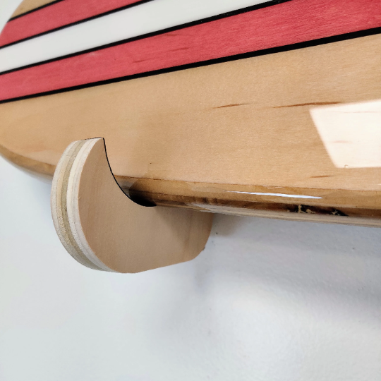 Wood Wall Mounted Hooks For Surfboard Wall Décor