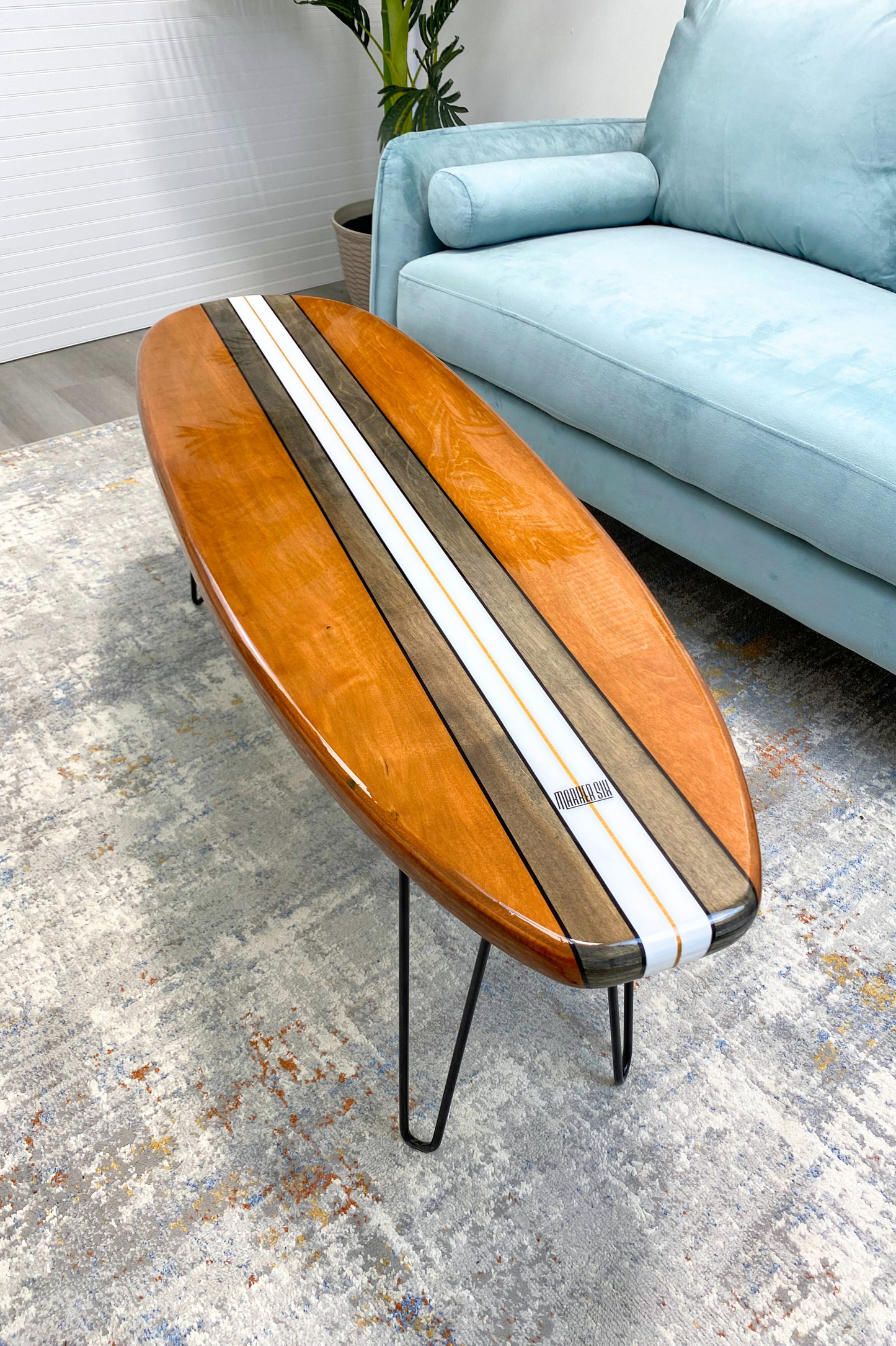 The Ohana  Surfboard Coffee Table