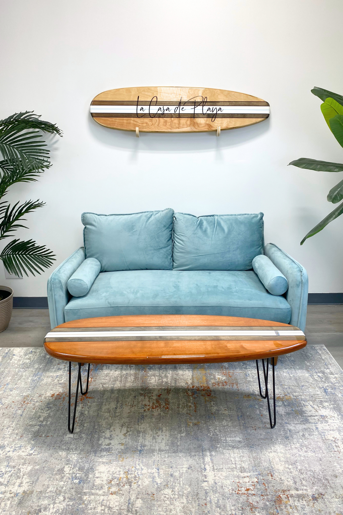 The Ohana  Surfboard Coffee Table