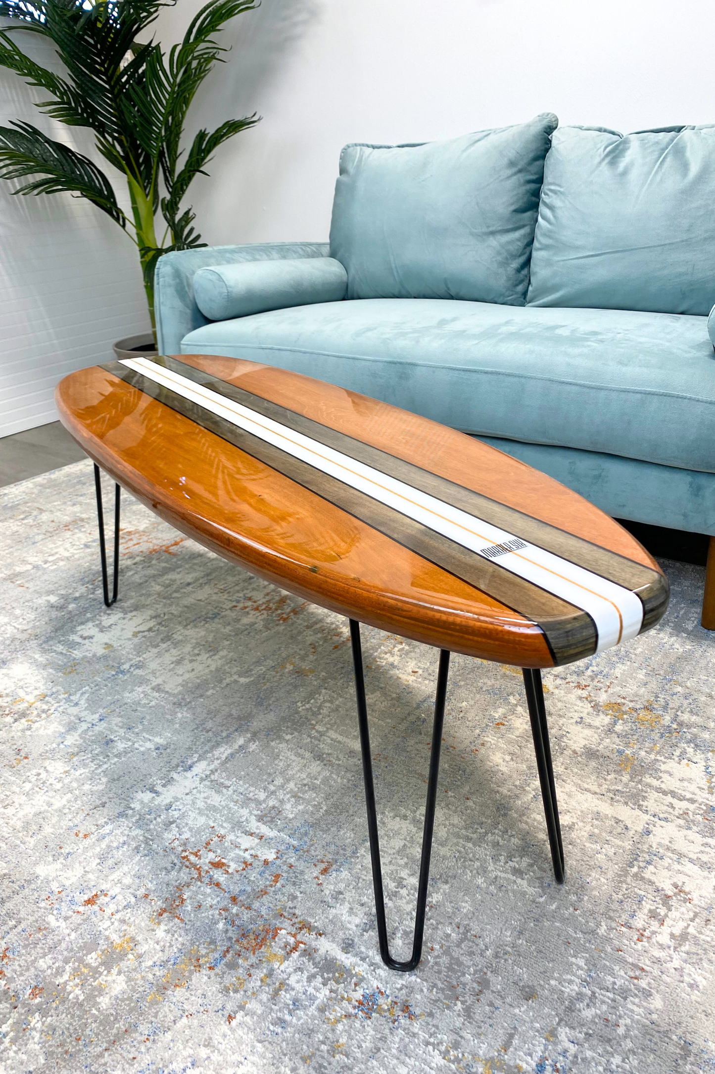 The Ohana  Surfboard Coffee Table