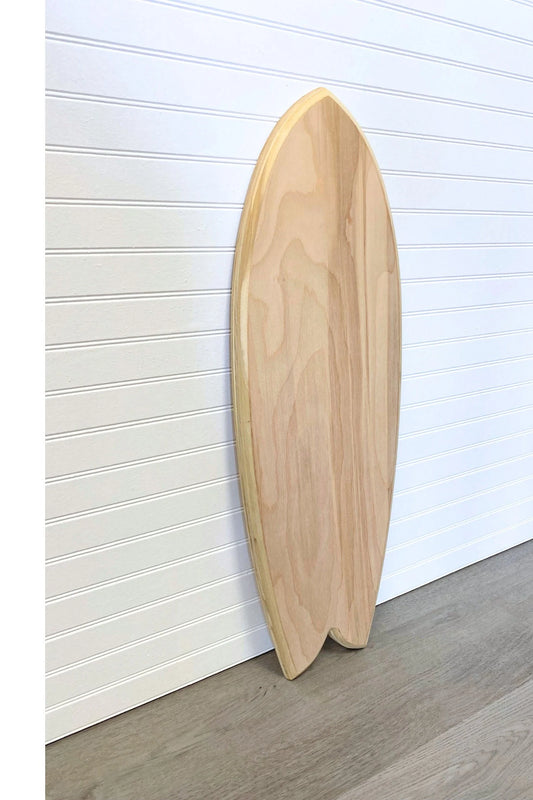 Unfinished Birch Wood Surfboard Blank