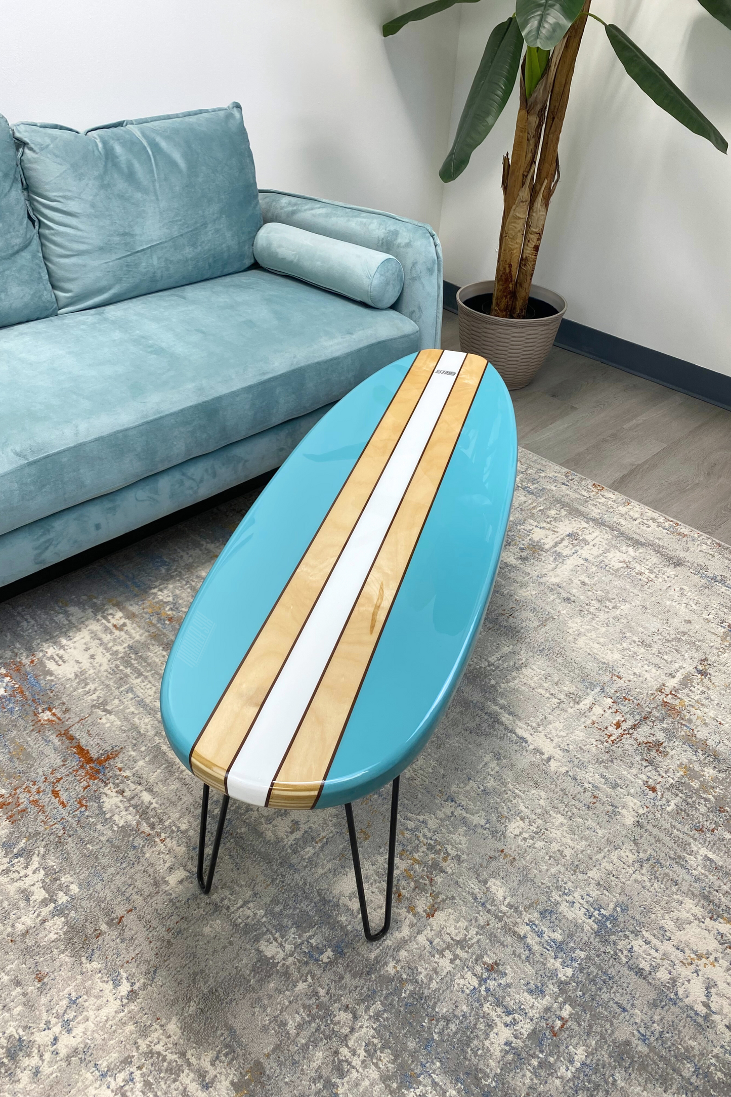 The King Tide Surfboard Coffee Table