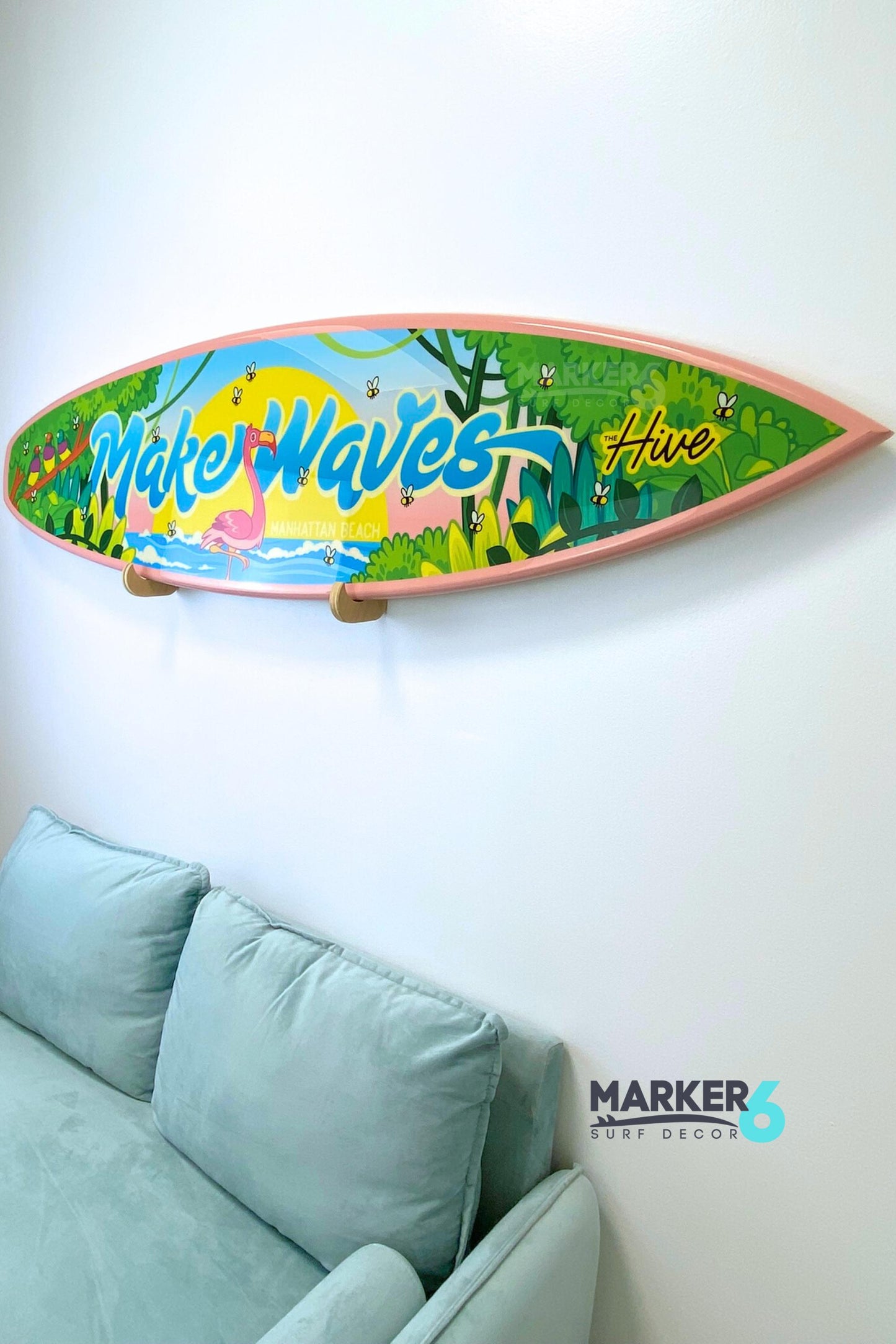 Custom Wrapped Shortboard Surfboard for Branding/Your Design