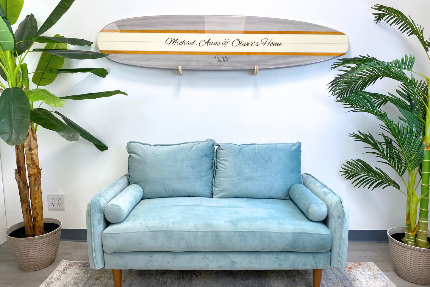 The Weathered Classic Surfboard Wall Art