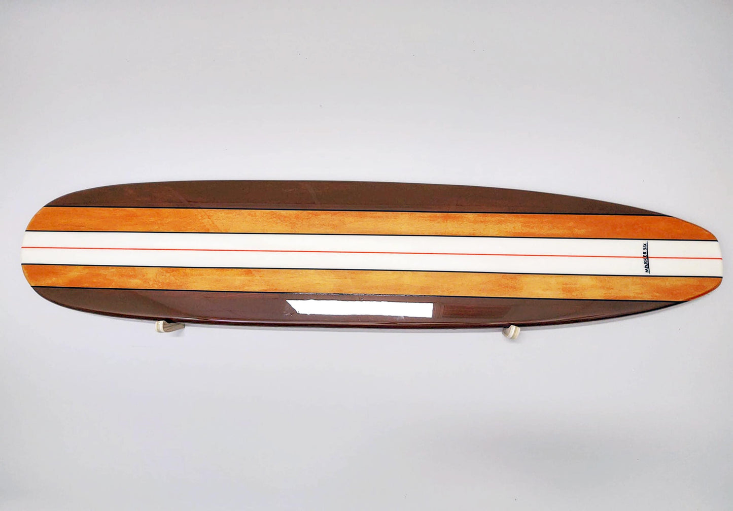 Tri-color Wooden Surfboard Wall Art Hanger