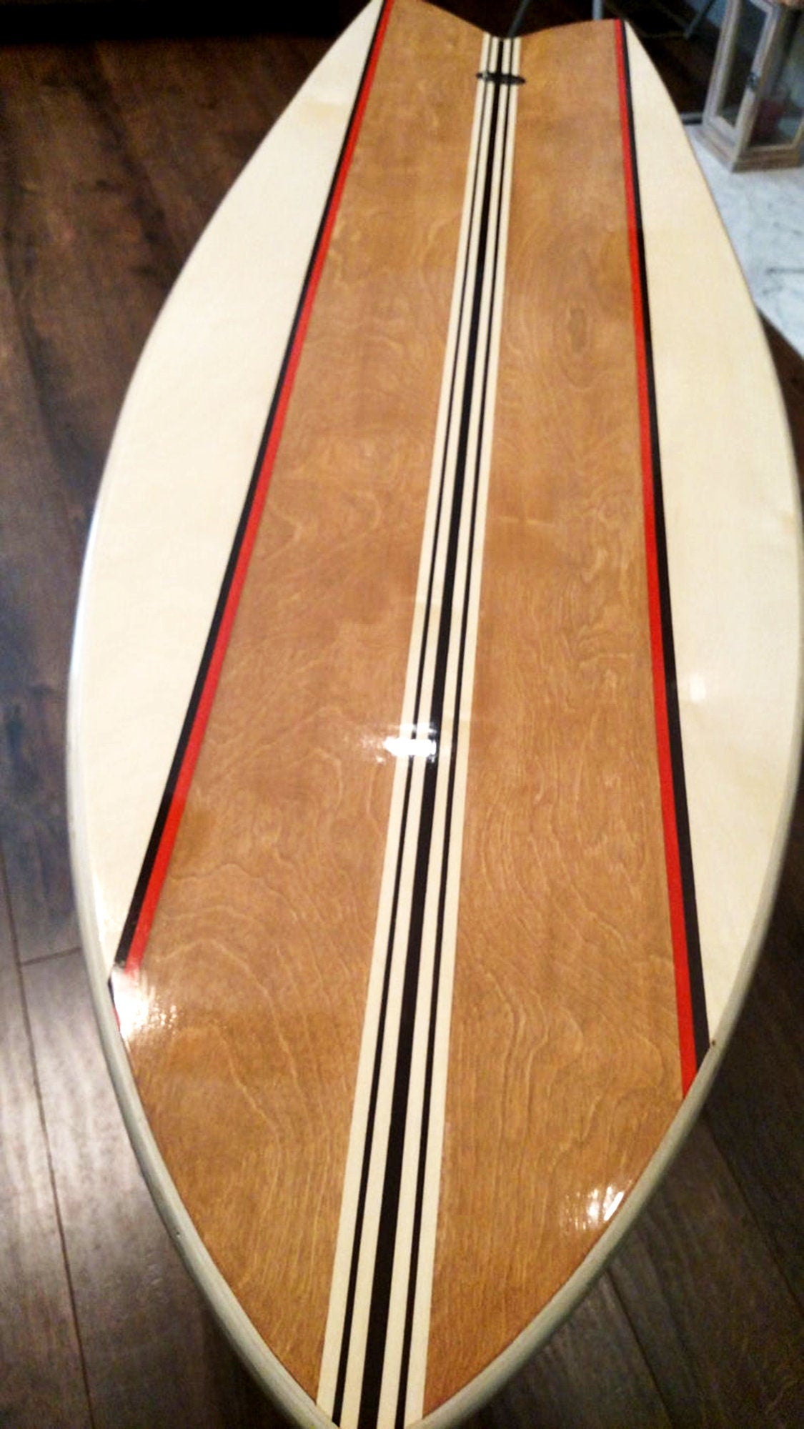 Retro Fish Surfboard Coffee Table