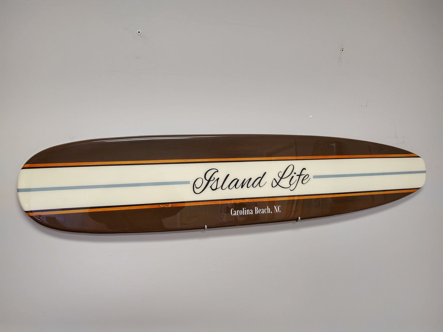The Island Classic Surfboard Wall Art