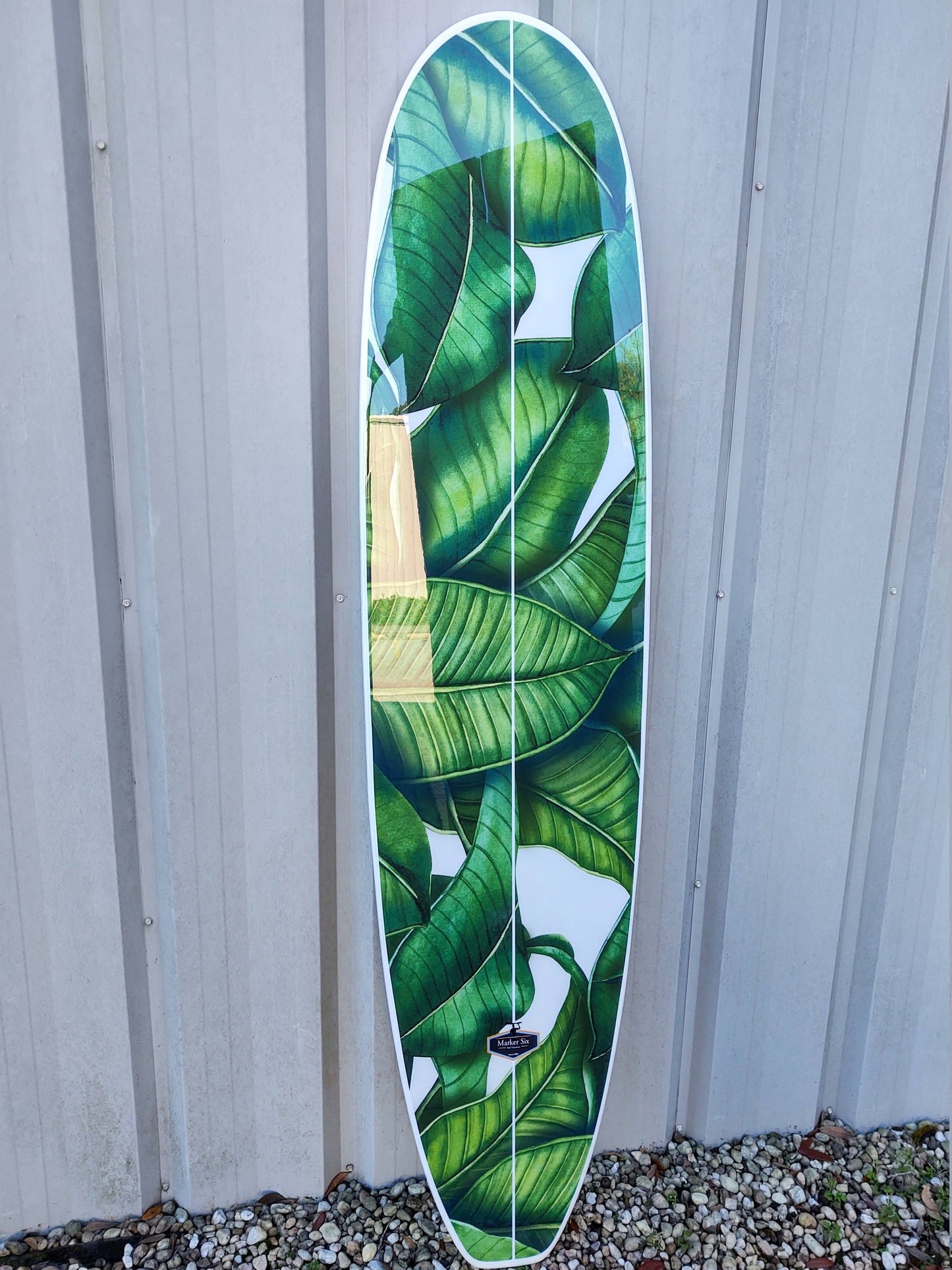 Banana Leaf Surfboard Wall Art Decorative Coastal